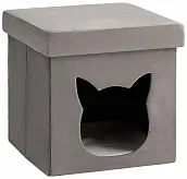 Пуф складной с ящиком Store Pet антрацитовый