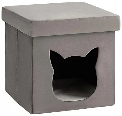 Пуф складной с ящиком Store Pet антрацитовый