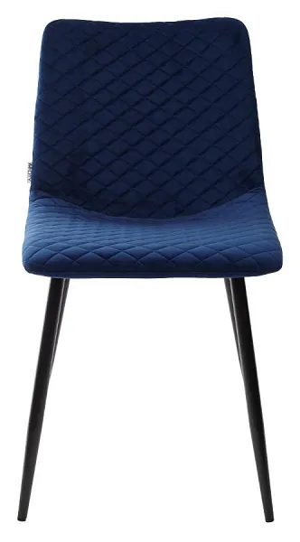 Стул TINTIN BLUVEL-86 NAVY BLUE / черный каркас фото 2