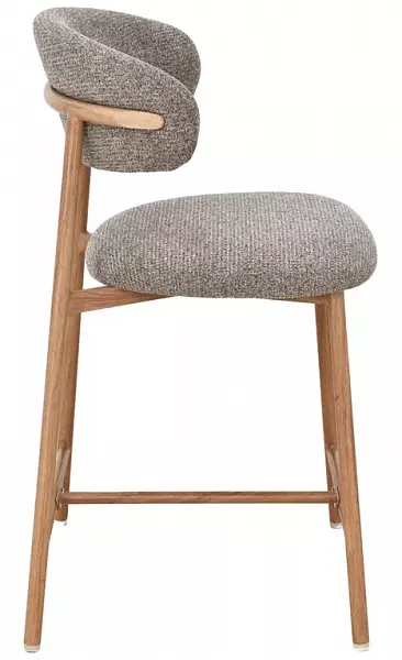 Стул барный SIGNAL ELTON H-2 t.256 капучино/дуб фото 3