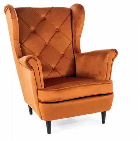 Кресло SIGNAL LADY Velvet Bluvel 4215 корица/венге