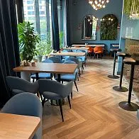 Барная стойка и мебель для ресторана ALCEDO в Москве