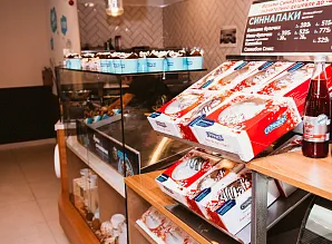 Барная стойка для кафе-пекарни CINNABON на Васильевском острове Фото 4