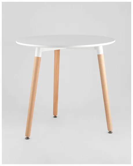 Стол круглый EAMES DST NEW D80 белый фото 3