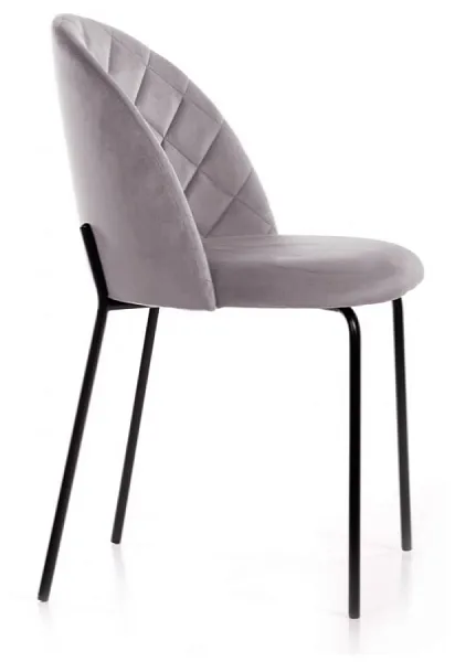Cтул Nord, бархат светло-серый 26 фото 4