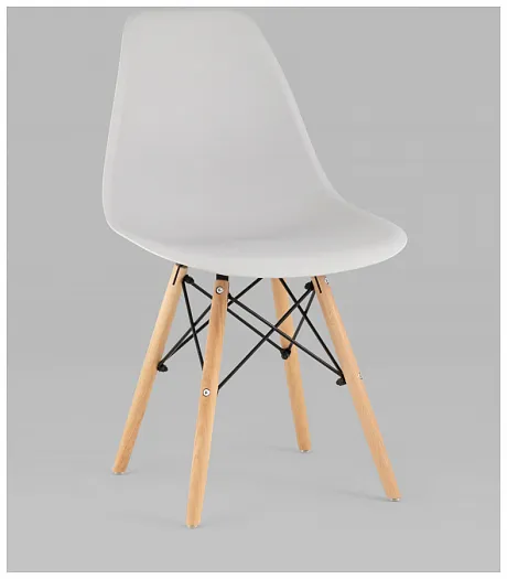 Стул Eames Style DSW светло-серый x4 (разборный каркас) фото 3