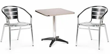 Комплект мебели LFT-3059/T3125-60x60 Silver (2+1)