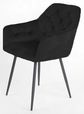 Стул PERU BLUVEL-19 BLACK, велюр