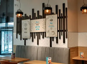Барная стойка для кафе-пекарни Cinnabon в ТРК Прометей Фото 7