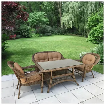 Комплект плетеной мебели T130-LV520BB-Beige_Beige