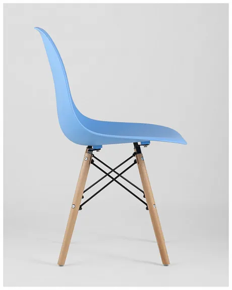 Стул Eames Style DSW голубой (разборный каркас) фото 6