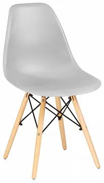 Стул DSW ножки светлый бук, цвет светло-серый GR-01