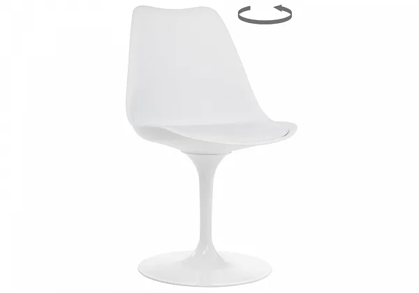 Стул на металлокаркасе Tulip white
