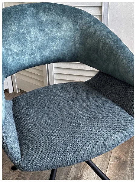 Стул EMBER 360 градусов поворот 7525-56 Синий, велюр/ ENJOY-315 Синий, ткань фото 5