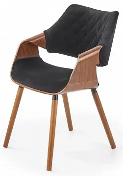 Стул HALMAR K396 черный/орех