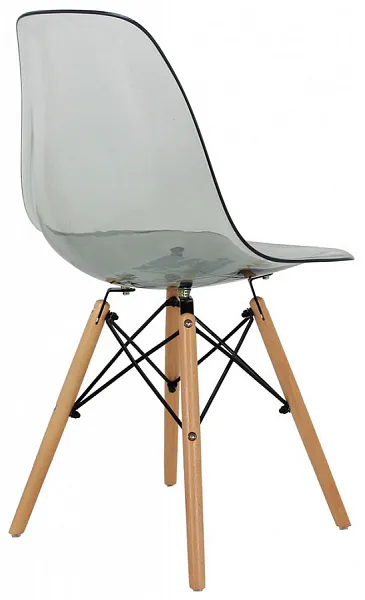 Стул Eames прозрачный серый фото 5