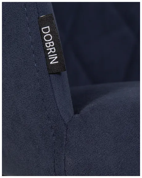 Стул ROBY ЭМАЛЬ ЧЕРНЫЙ МУАР велюр Catania Dark Blue фото 10