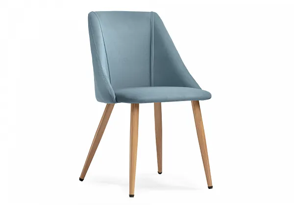 Стул Morgan light blue / wood