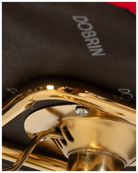 Стул барный CHARLY GOLD красный велюр MJ9-45 фото 10