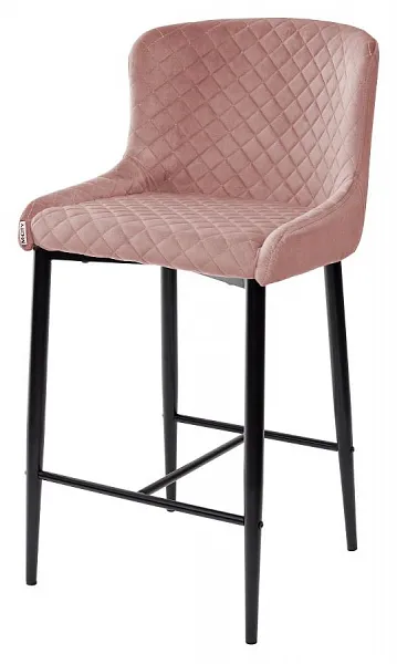 Полубарный стул ARTEMIS BLUVEL-52 PINK (H=65cm), велюр