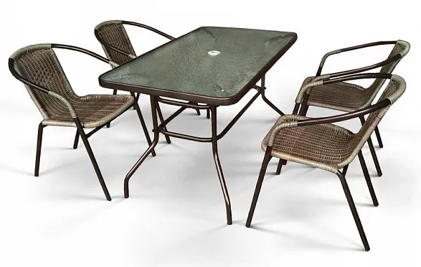 Комплект мебели Николь-3B CDC01/CDT016-120х70 Brown (4+1)