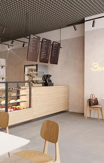 Дизайн-проект кофейни Bodro Coffee в Башне Федерация