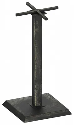 Подстолье SHT-TU5-BS2/H110 черный/золотая патина