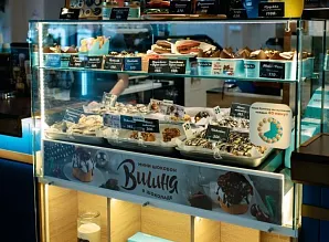 Барная стойка для кафе-пекарни Cinnabon в ТРК Vokzal 1853 Фото 7