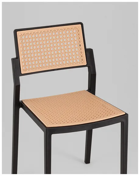 Стул пластиковый Milto черный фото 9
