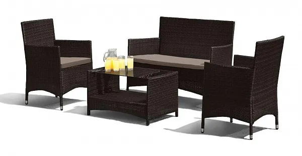 Комплект мебели из иск. ротанга AFM-2025B Black фото 2