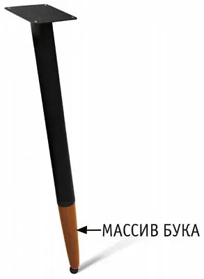Подстолье SHT-TU12 черный / темный орех