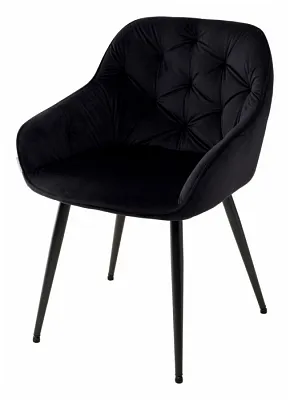 Стул BREEZE BLUVEL-19 BLACK, велюр