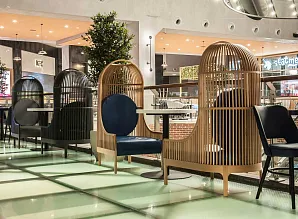 Барные стойки и мебель для фудкорта в ТЦ "Метрополис" Фото 7