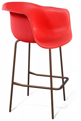 Стул барный SHT-ST31/S29 красный ral3020/медный металлик