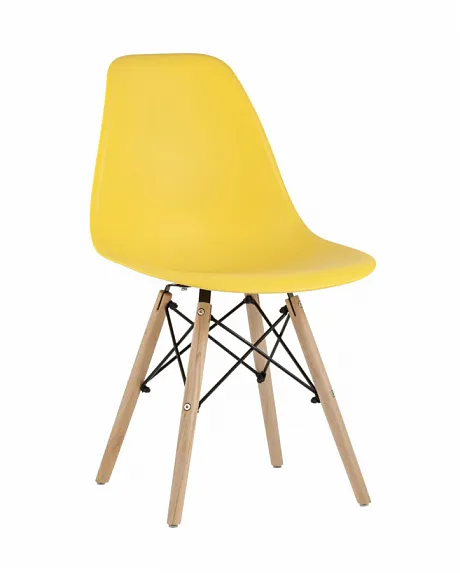 Стул Eames Style DSW желтый (разборный каркас)