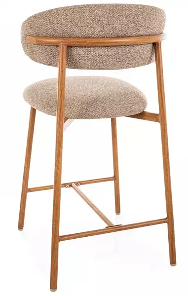 Стул барный SIGNAL ELTON H-2 t.253 бежевый/дуб фото 2