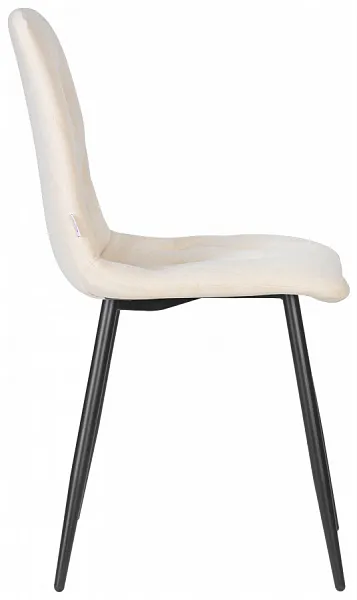 Стул CHILLY ROMBO Бежевый Simple 44, основание черный фото 4