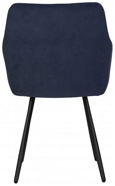 Стул ROBY ЭМАЛЬ ЧЕРНЫЙ МУАР велюр Catania Dark Blue фото 6