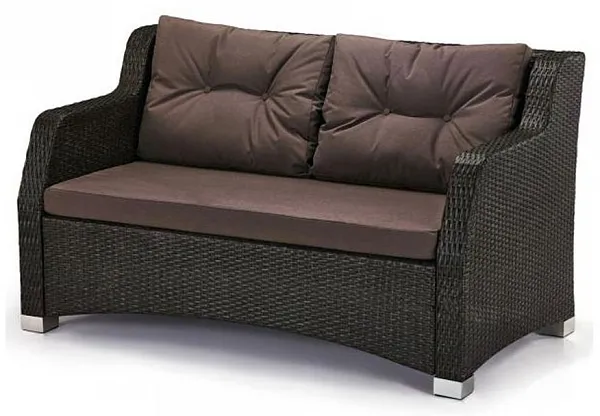 Плетеный диван S51A-W53 Brown