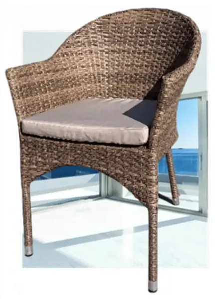 Плетеное кресло AFM-353CL Beige + подушка