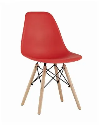 Стул Eames Style DSW красный (разборный каркас)