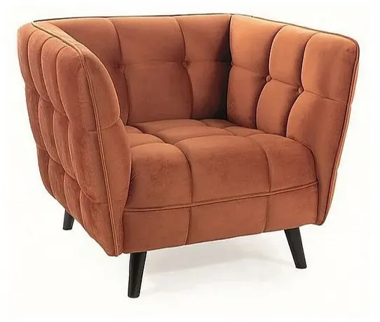 Кресло SIGNAL CASTELLO 1 Velvet Bluvel 4215 корица/венге