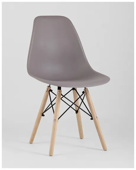 Стул Eames Style DSW темно-бежевый x4 (разборный каркас) фото 3