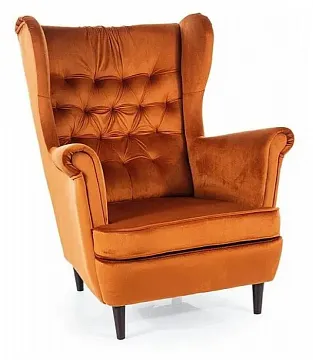 Кресло SIGNAL HARRY Velvet Bluvel 4215 корица/венге