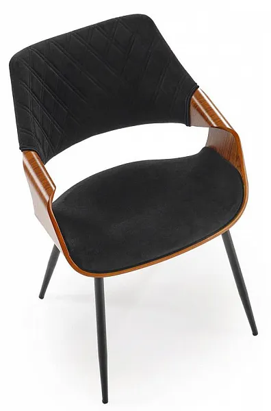 Стул HALMAR K586 черный/орех фото 7