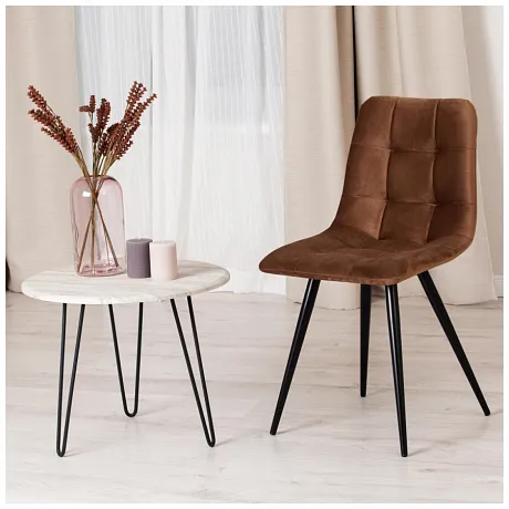 Стул CHILLY (mod. 7095-1) Коричневый, черный фото 10