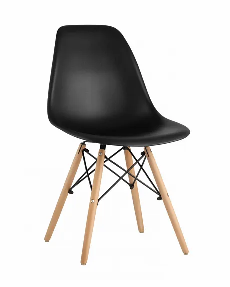 Стул Eames Style DSW черный (разборный каркас)