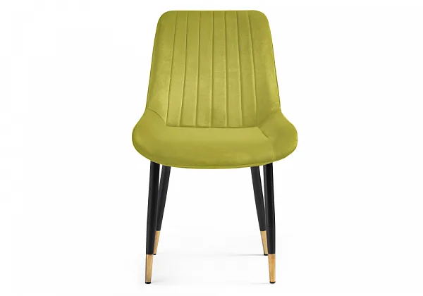 Стул на металлокаркасе Seda 1 khaki / gold / black фото 3