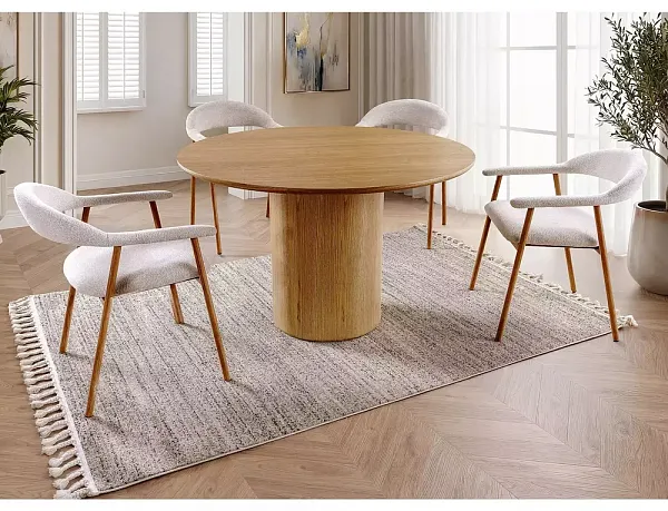 Стул SIGNAL LAGOS D Raven 24 бежевый/дуб фото 4