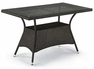 Плетеный стол T198D-W53-130x70 Brown